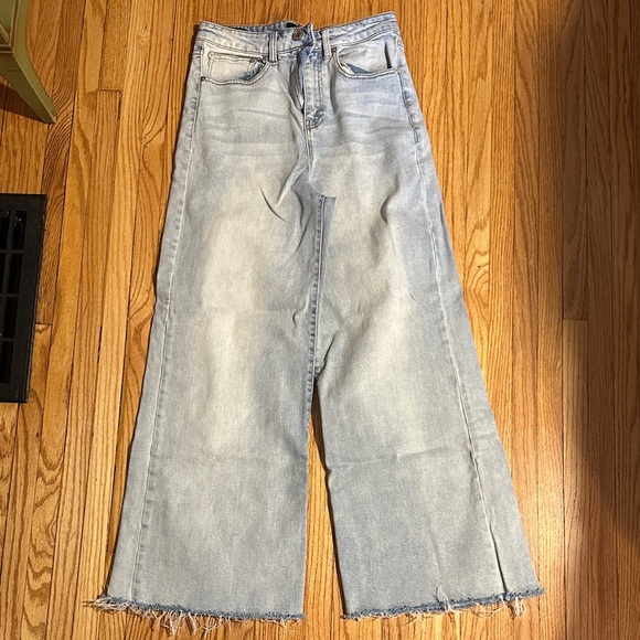 Frank & Oak Nina Wide Leg Light Blue Women Jeans 28 fit like 26 - Picture 1 of 9